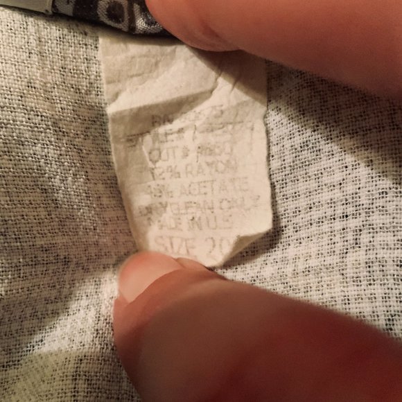 Dressbarn Collar Short Sleeve Button Up Floral Womens 20W White - Picture 8 of 8